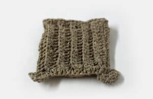 POCHETTE 1 – Hanfschnur gehäkelt, mit Reissverschluss 17x19x3cm, 2021