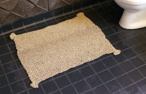 BADTEPPICH – Hanfschnur gehäkelt, 80x65cm, 2023