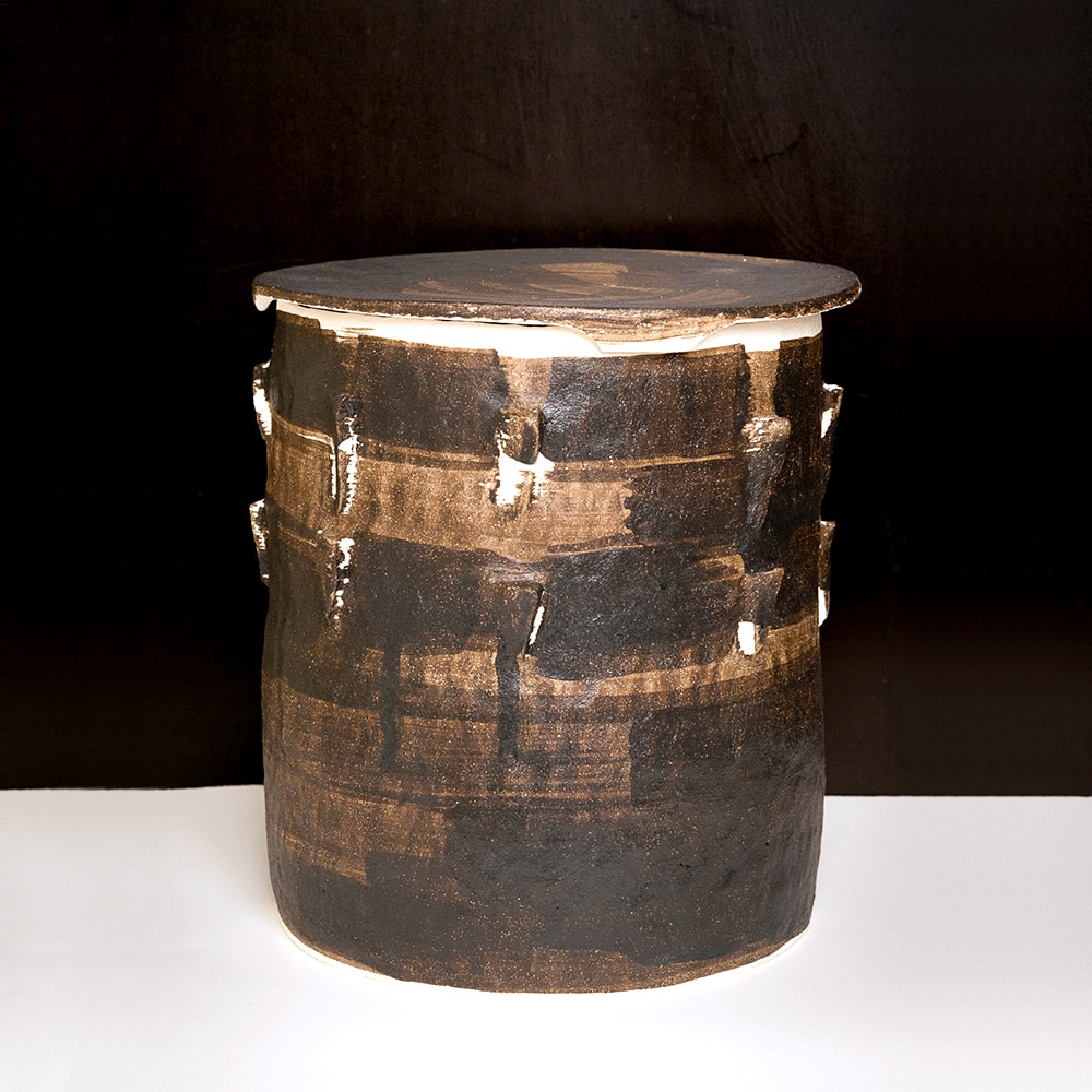 GEFÄSS MIT DECKEL – 20x21x21cm, 2024