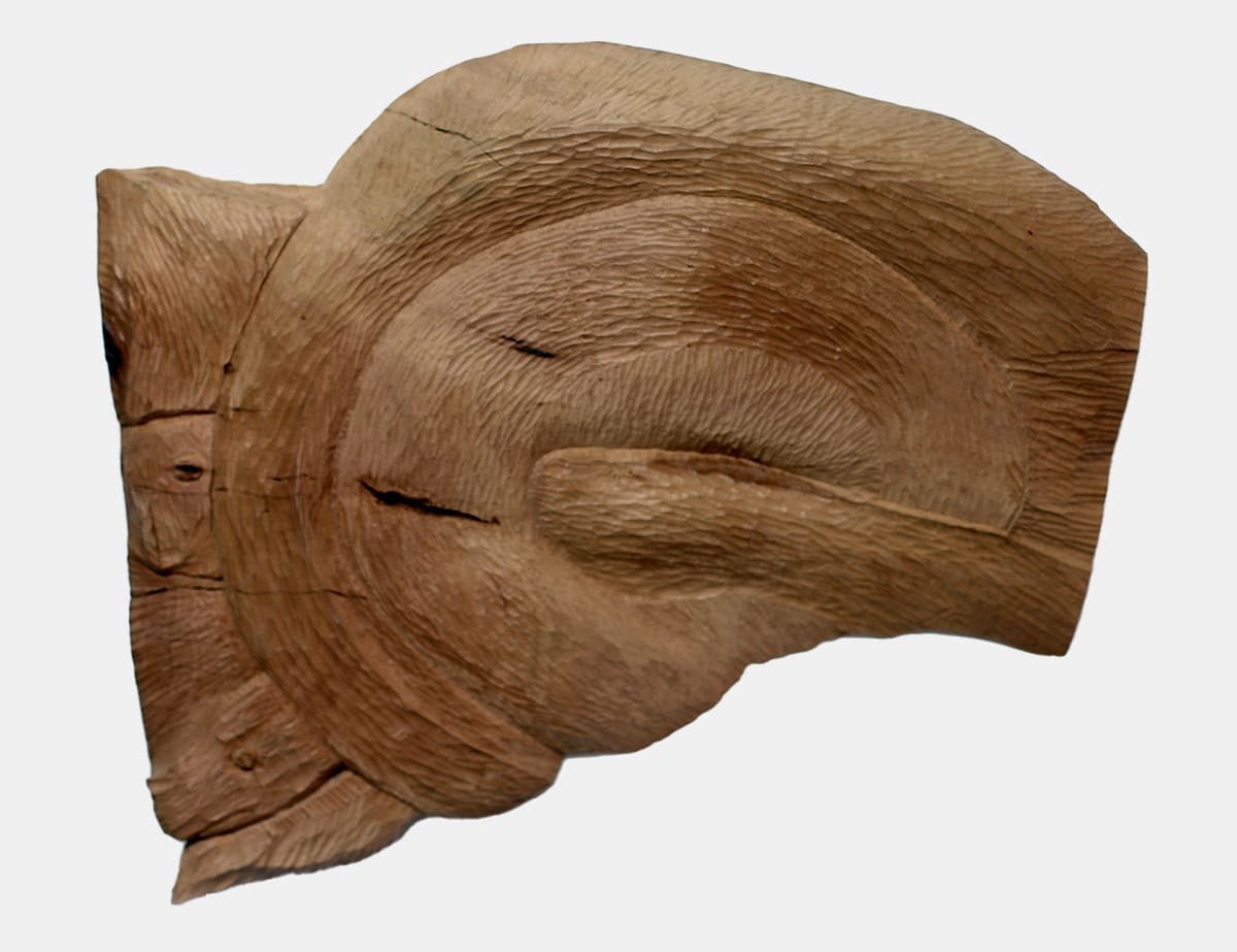 ZWEI SCHLANGEN – Holz, 57x51x3.5cm, 2023